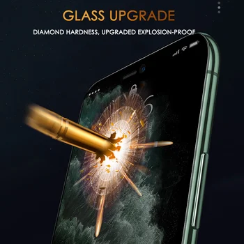 3Pcs Pilnībā Segtu Rūdīta Stikla, Uz iPhone 11 12 Pro Max Screen Protector For iPhone 11 X XR XS MAX 12 Mini Aizsargājošu Stikla