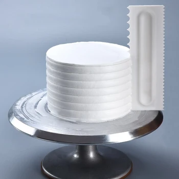 3Pcs Plastmasas Pārtikas Klases Kūka Skrāpi Ķemme Pomādes Kūka Modelis matu Ieveidošanas Komplekts Izlīdzināšanas Kūka Dekoratīvās Cepšanas Rīki, Instrumenti, Lāpstiņas