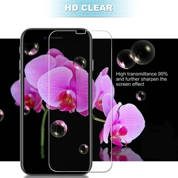 3pcs Rūdīta Stikla IPhone12 6S 6 7 8 Plus X XR XS Grūti Screen Protector for IPhone 11 Pro Max Segums STIKLA Tālruni