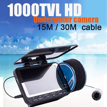 4.3 collu Zvejas Kamera 1000TVL HD Zemūdens Kameru 8pcs IS LED Fish Finder Ūdensizturīgs Ledus Zvejas Kamera ar Platleņķa WF06