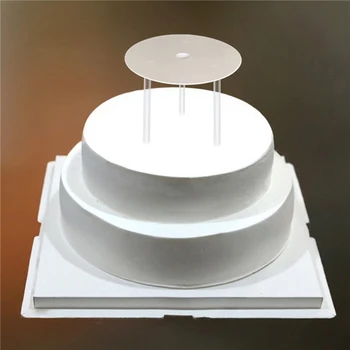 4/6 collu Multi-layer Cake Atbalsta Rāmis Praktiski Kūka Stāv Kārta Deserts Atbalsta Distances Saliekot Turētājs Virtuves DIY Kūka Rīks