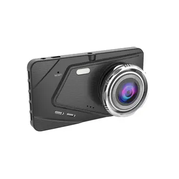 4 Collu Auto Vadītāja Ieraksti 170 Grādu Platleņķa DVR Dash Cam Kameru, 1080p HD Video ierakstīšanas G-sensors Dashcam Atpakaļskata Spogulis