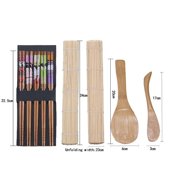 4 Gab. DIY Suši Maker Komplekts Virtuves Bambusa Suši Pieņemšanas Instrumentu Komplekts Suši Pelējuma Gatavošanas Rīki Set Suši Roll Gatavošanas Rīki
