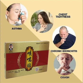 4 gab./kastē Anti-Klepus Krūtīs Plāksteris Garšaugi Slapjuma Plāksteris Augu Atbrīvot Klepus, Astma