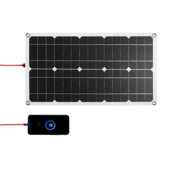 400W 100W 300W Monokristālu Saules Panelis PET Elastīgu Saules Paneļu Komplekts Ar Kontrolieri Saules Viedtālrunis Auto RV Akumulatora Lādētājs