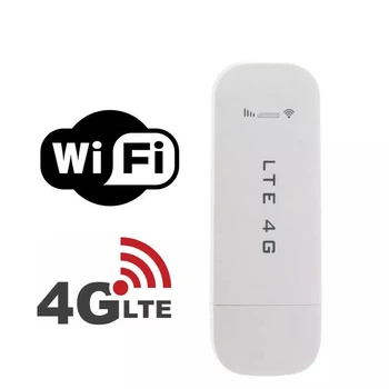 4G LTE 150Mbps USB Modema Adapteri ar WiFi Bezvadu USB Tīkla Karte, Universal Balts