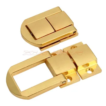 4gab 20*25mm Mini Golden Dekoratīvu Sprādzi Vīt Lock piekaramās Slēdzenes Hasp Rotaslietas Kastes Sarkanā vīna kaste Sprādzes