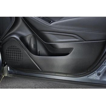 4gab/Komplekts Auto Durvīm Anti-Kick Uzlīmes Automašīnas Vāciņu, Interjera Aksesuāri, Jauna Oglekļa Šķiedras Uzlīme par Subaru Forester