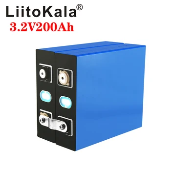 4gab LiitoKala 3.2 V 200Ah Lifepo4 Akumulators 12V 24V 200AH Šūnu Litija Dzelzs Fosfāta Saules ES ASV Krievija Ātra Piegāde Nodoklis