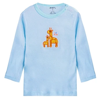 5 gab./iepak jaunu 2019 Meitenēm, Zēniem ar garām Piedurknēm No Kokvilnas T-krekls Baby & Bērni topi, t-veida, karikatūra o-veida kakla toddler zīdaiņu drēbes