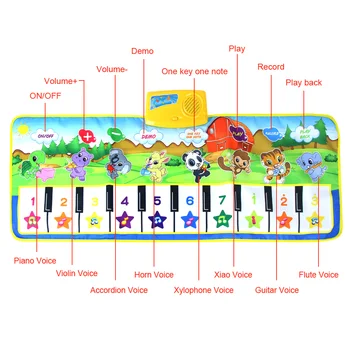 5 Stili Bērnu Mūzikas Klavieres Tastatūra Playmat Bērnu Daudzfunkcionālu Mūzikas Instrumentu Spēles Paklāju Kids Izglītojošās Rotaļlietas, Dāvanu