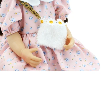 55cm Pilna Ķermeņa Silikona Atdzimis Lelle Meitene Boneca Mīksta Vinila Jaundzimušajiem Princese Bebe Spēlēt Rotaļu Māja
