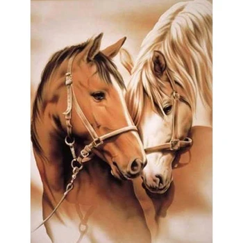 5D Dimanta Krāsošana Pilnu Kvadrātveida Urbt Zirgu Dimanta Izšuvumu Pārdošana Dzīvnieku Rhinestones Dimanta Mozaīkas Cross Stitch Art