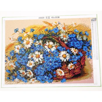 5D DIY Dimanta Izšuvumi Pāvs ziedu Attēlu Rhinestones Dimanta Glezna Krustdūrienā Mājas Dekoru pilna urbt Mākslas YG1276