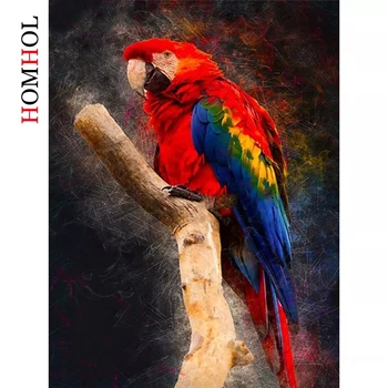 5D DIY Dimanta Krāsošana Papagailis Roku darbs Dimanta Izšuvumi Dzīvnieku Cross Stitch Priekšstatu Par Rhinestone Mozaīkas Mājas Dekoru, Dāvanu