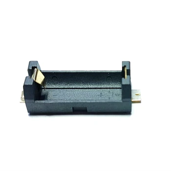 5GAB CR123A X1 16340 akumulatora kaste LIR123A akumulatora turētājs Vienu baterijas SMD zelta pārklājumu plāksteris