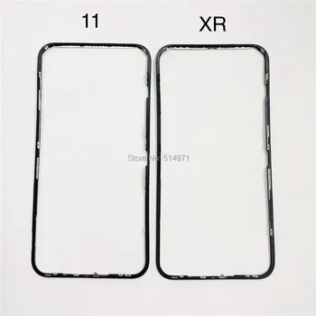 5gab/Daudz Sākotnējo Kvalitāti LCD Bezel Rāmis ar Līmlenti iPhone X Xs XR 11 12 Pro Max Stikla Vidū Rāmja Nomaiņa