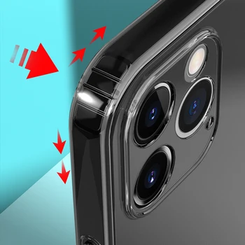 5gab Slim Skaidrs, Mīksta Silikona nepievelk putekļus Plug Lietā Par Iphone 12 Pro Max 12Mini 11 Kameras Objektīvs Pilnībā Segtu Aizsardzības Coque