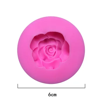 6*1.6 CM DIY Cukura Amatniecības Kūka Vintage Rožu Ziedlapiņu Ziedu Kūka Silikona Veidnē Pomādes Pelējuma Kūka Dekorēšanas Instrumentiem Gumija Ielīmējiet Pelējuma