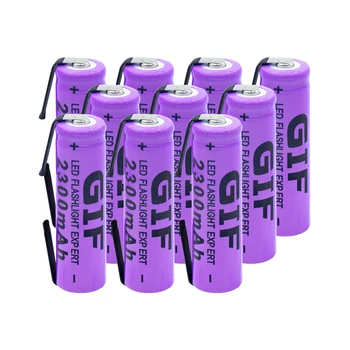 6/8/10 Gab Violeta 14500 Li-ion Baterija Uzlādējams Par Lāpu LED Gaismiņu Rotaļlieta Power Bank 3,7 V 2300mAh Cell Litija Akumulators