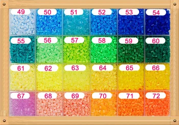 6 somas 500g/maiss 2.6 mm, Hama Pērlītēm 72 Krāsas Izvēlēties Bērniem Izglītības Diy Rotaļlietas Kvalitātes Garantiju Jaunajā Perler Krelles, Vairumtirdzniecība