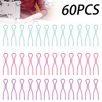 60Pcs Plastmasas Spoles Clip Stieples Šujamos Diegus Spolei Piederumi, Apģērbu Uzglabāšanas Turētājs Organizators Quilting Piederumi