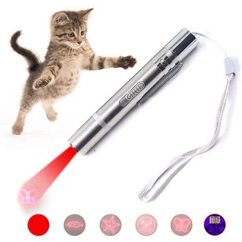7 1 Mini Sarkans Lāzera Rādāmkociņš Lukturīti LED Lukturīti, Pildspalvu Rīku, lai Kaķis Chase Mācību Rotaļlietas Lāzera Rādāmkociņš ar Pildspalvu, Pet Produktu