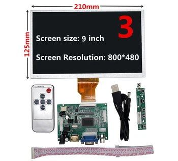 7/8/9/10.1 Collu 1024*600 Ekrāna LCD Displejs ar HDMI, VGA Draiveri Valdes Monitors Aveņu/Banānu/Apelsīnu Pi Mini Dators