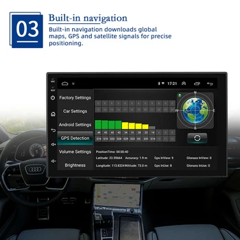 7 Collu 1DIN Android 10 Automašīnas Stereo Radio Carplay Regulēšana Auto Audio GPS Navigācijas Carplay FM AM DSP MP5 Player 2G+32G