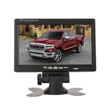 7 Collu Auto Monitors TFT LCD HD Digital 800*480 Ekrāna Veids 2 Video Ieejas Krāsains Atpakaļgaitā Atpakaļskata Kamera, DVD