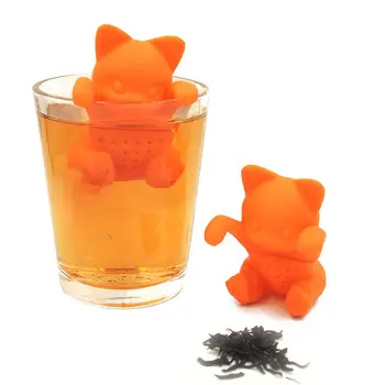 7 Veidi Cute Dzīvnieku Tējas Infuser Silikona Kafijas Loose Leaf Filtrs Tējas Sietiņš Drinkware Difuzoru Mājsaimniecības Un Virtuves Piederumi