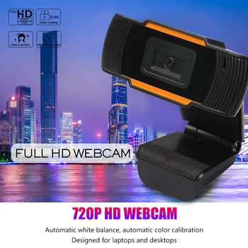 720P HD Kameru, iebūvētu Mikrofonu, Web Kameru, USB Webcam Live Show Video Konferences Dell Lenovo Desktop, Klēpjdatoru,