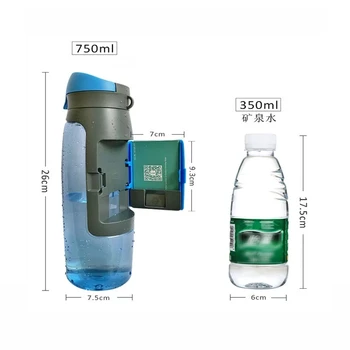 750ML Ūdens Pudeles Forma Pārsteigums Noslēpums Novirzīšanu Slēptās Drošības Konteineru Atlicināt seifu Plastmasas Atlicināt Burkas Drošu Organizācija