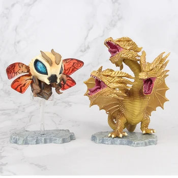 7pcs Karalis Rodan Mothra Rīcības Attēls Lelle Anime Filmu Dinozauru Monster Dzīvnieku Statuetes Kolekcionējamu Rotaļlietu Bērniem, Dāvanu Modelis