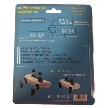 8 in1 Īkšķi Stick Grip Taustiņš Caps Kursorsviru Vāks PS5 L2 R2 Izraisīt Extender D-pad Taustiņu Klp Playstation 5 Gamepad