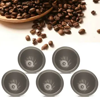 80% Karstā Pārdošanas 5gab/Komplekts Vienreizējās lietošanas Uzpildāmas Kafijas Filtru Kausa Kapsula, par Nespresso Vertuo