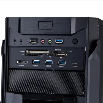 80% Pie USB 3.0 Priekšējā Panelī, Multi-Port DATORA Priekšējā Paneļa Iekšējā USB 3.0 eSATA Tipa C MD TF SD Karšu Lasītājs, USB Hub Priekšējā Paneļa