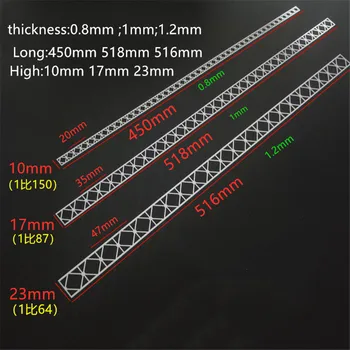 8pcs/daudz Vilcienu Smilšu Tabula Skatuves Tilta Tērauda Rāmju Kopņu Modelis Materiāls Ho Mēroga Vilcienu Izkārtojums