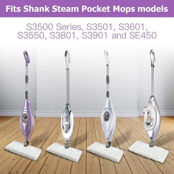 8PCS Nomaiņa Steam Mop Kluči Shark Steam Mop Spilventiņi Savietojams ar S3500 Sērija S3501 S3601 S3550 S3901 S3801