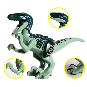 8pcs Pārdošanas Dinozauru Pasaules Modelis Celtniecības Bloki Jurassic Dzīvnieku Parks Triceratops Velociraptor Pteranodon Skaitļi Ķieģeļi Rotaļlieta Dāvana