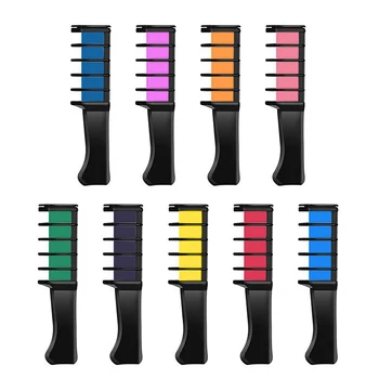 9 Krāsas, Vienreizējas lietošanas, Pagaidu Krāsošanas Stick Mini Matu Ķemme Matu Krāsu, Krītu, Make Up, Matu Krāsu, Otu -Viegli Krāsu Un Tīru TSLM1
