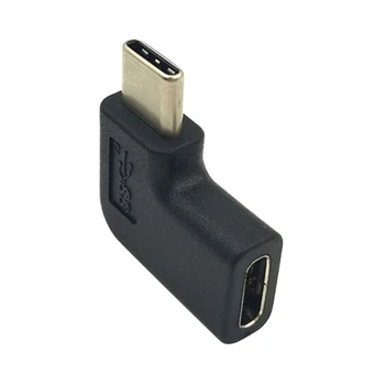90 Grādu taisnā Leņķī USB 3.1 C Tipa Sieviešu un Vīriešu L Converter Formas USB-C Adapteris Smart Phones Portatīvo Savienotājs