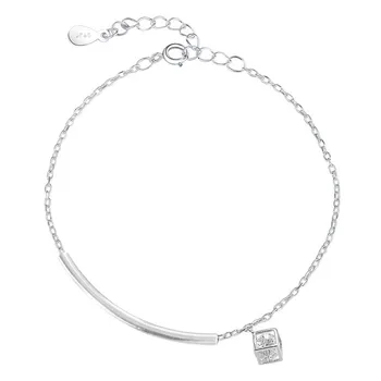 925 Sterling Silver Crystal Laukumā ar Pērlītēm Šarmu Rokassprādzi & Rokassprādze Sievietēm, Meitenēm, Kāzu Rotaslietas sl016