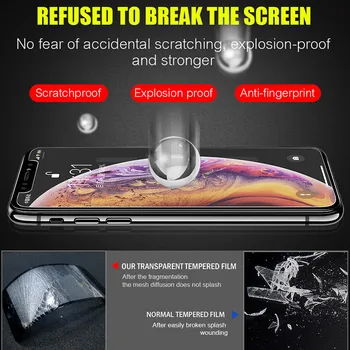 9D 3Pcs Rūdīta Stikla, Uz iPhone 6 7 8 6s Plus 5S SE Screen Protector For iPhone X XS XR 11 12 Pro Max Aizsardzības Stiklu