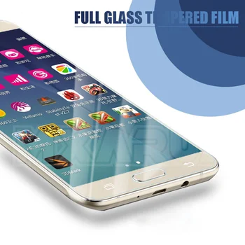 9D Aizsargājošu Stikla Samsung Galaxy A3 A5 A7 J3 J5 J7 2017 2016 S7 J2 J5 J7 Ministru J4 Core Rūdīts Ekrāna Aizsargs, Stikls