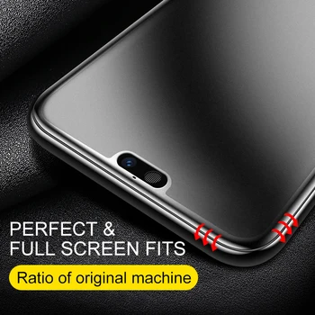 9D Pilna Gule Matēts Stikls Xiaomi Mi 9 Lite A3 Rūdīta Stikla, Uz Xiomi Redmi, Ņemiet vērā, 8t 8 8a K30 Screen Protector Anti-fall Filmu