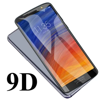 9D Rūdīta Stikla Moto G6 Plus Ekrāna Aizsargs, par Motorola Viens P30, Ņemiet vērā, G6 G7 tiesības Spēlēt E4 E5 Plus Aizsardzības Stiklu Plēves