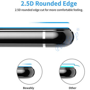 9D Rūdīta Stikla, Uz Huawei P Smart Z 6.59 Pilns Pārklājums 9H sprādziendrošas filmu Ekrāna Aizsargs, Lai Y9 Ministru 2019 Y 9 2019
