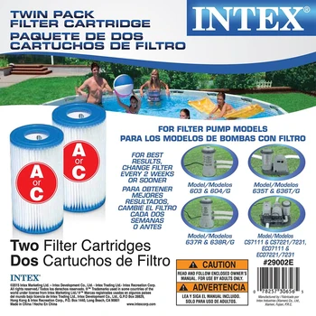 A Tipa Intex Baseins Filtra Elements Kārtridža Izmērs 29000 Filtra Sūkņa Tips Baseins Tīrīšanas Akvāriju Nomaiņa Piederumi