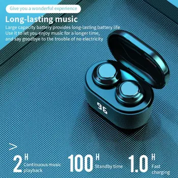 A6 TWS Bluetooth 5.0 Austiņas Trokšņa Slāpēšanas fone Austiņas Ar Mic Handsfree Earbuds par Xiaomi Redmi Airdots Bezvadu Austiņu